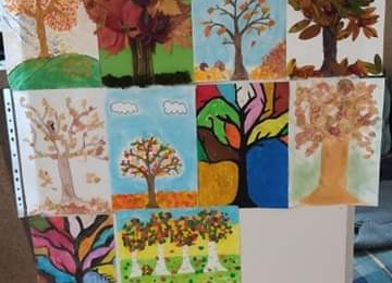 Powiększ obraz: Zdrowa Ziemia, zdrowi my! - konkurs plastyczny "Jesienna drzewo"