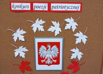 Powiększ obraz: Szkolny konkurs poezji patriotycznej ,,Moja Ojczyzna -Moja Polska